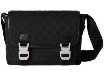 GUCCI Canvas Crossbody Bag "Black"
