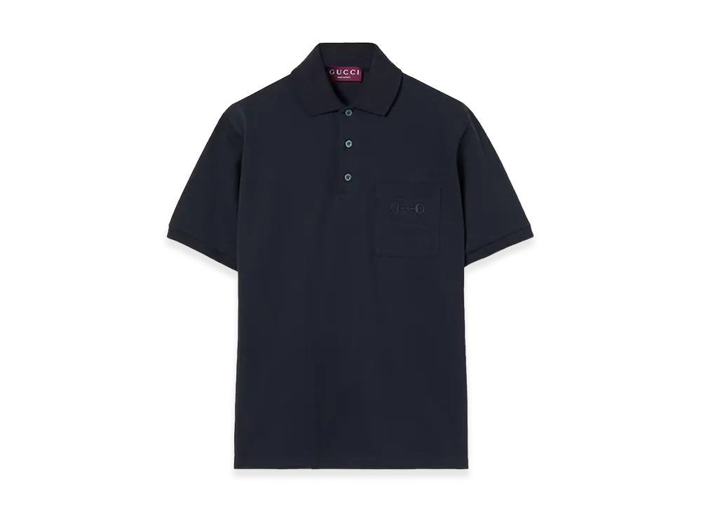 【レア】GUCCI ポロシャツ ホースビット 総柄 X L イタリア製 GUCCI】【スネーク】【イタリア製】【トップス】グッチ『半袖