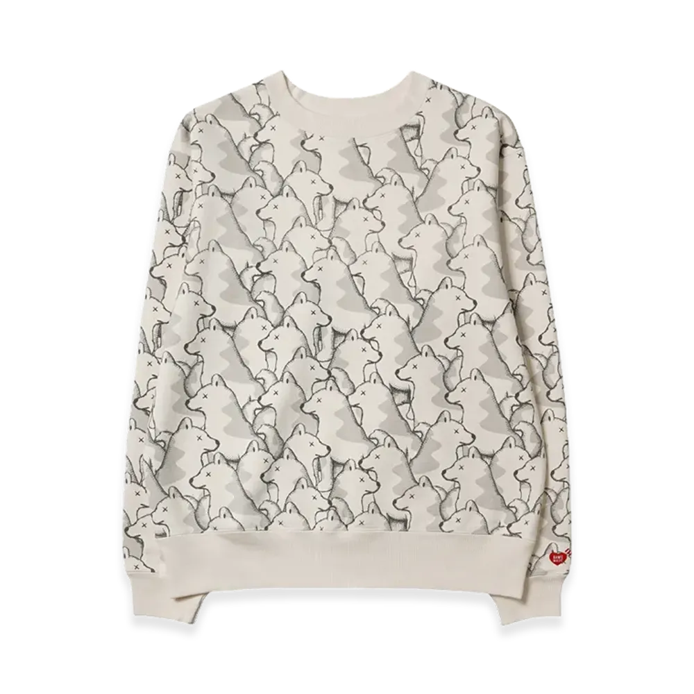 HUMAN MADE x Kaws Sweatshirt #1 Seoul Store Exclusive "White"