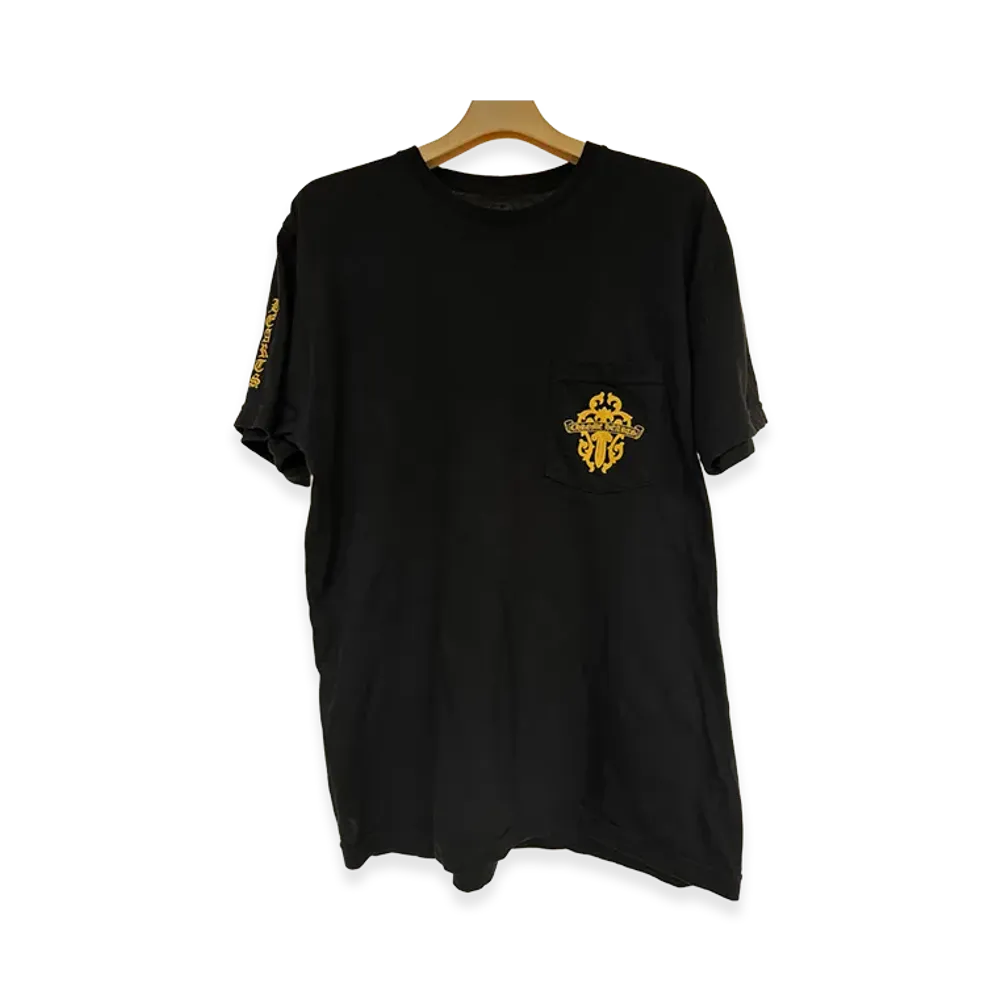 Chrome Hearts Dagger Scripts Pocket T-Shirt "/Yellow" "Black"