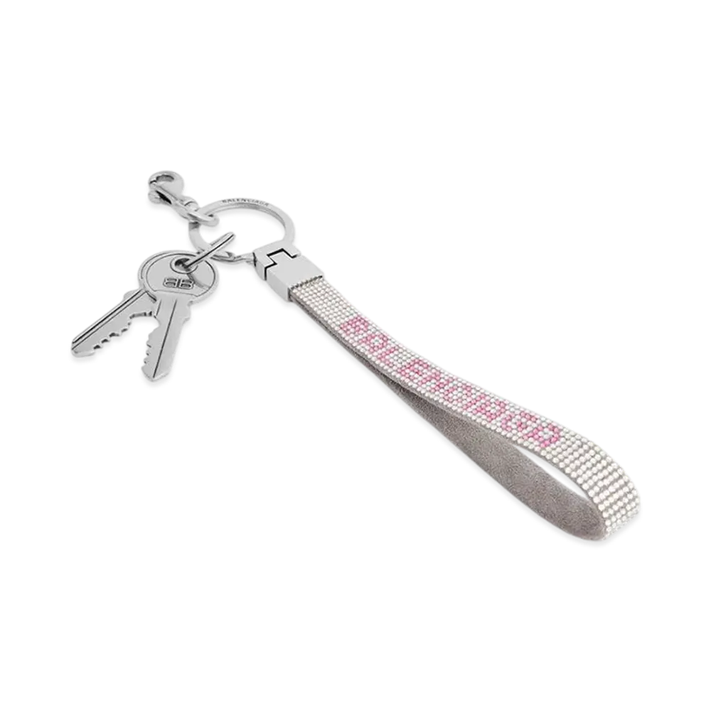 BALENCIAGA Charm BALENCIAGA Strass "Smoke Grey/Pink"