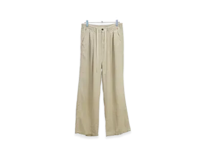 ANCELLM S/L Tuck Easy Slacks "D.White"