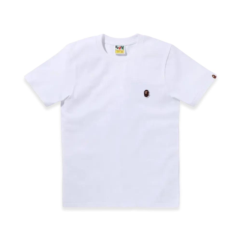 A BATHING APE Ape Head One Point Tee #2 "White"