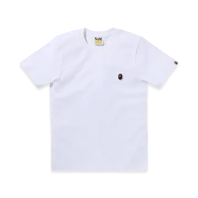 A BATHING APE Ape Head One Point Tee #2 "White"