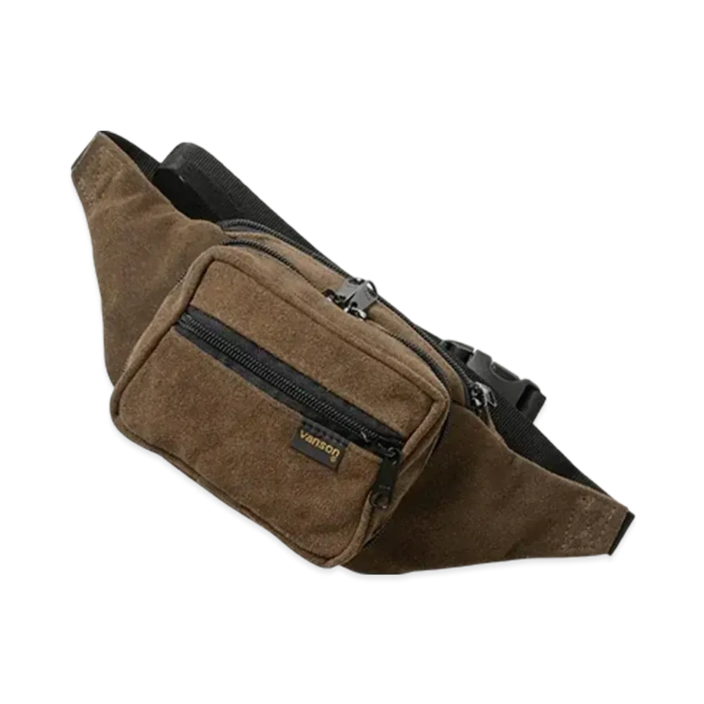 VANSON Waist Bag "Brown Suede"