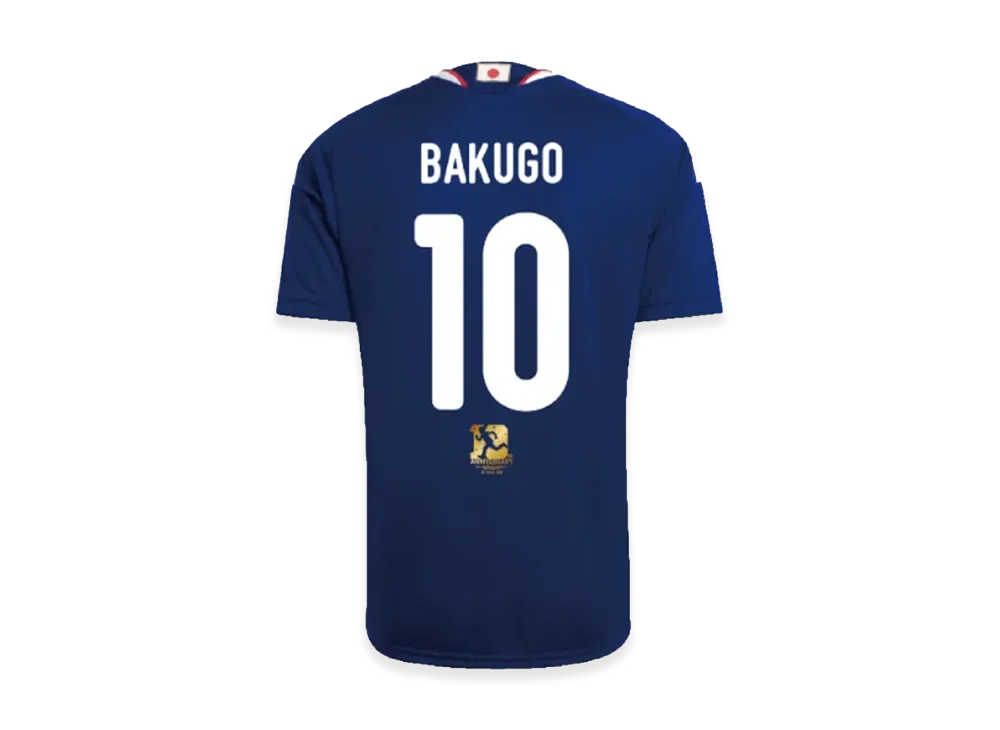 adidas x My Hero Academia Soccer Japan 2026 Home Replica Jersey #10 BAKUGO "Japan Blue"