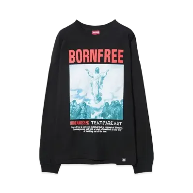 Hide and Seek Jesus L/S Tee "BLACK"