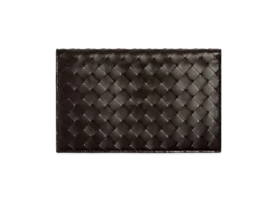 Bottega Veneta Intrecciato Check-in Organizer "Fondente"
