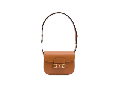 GUCCI Women's Small Gucci Horsebit 1955 Shoulder Bag "Newdarkrusty"
