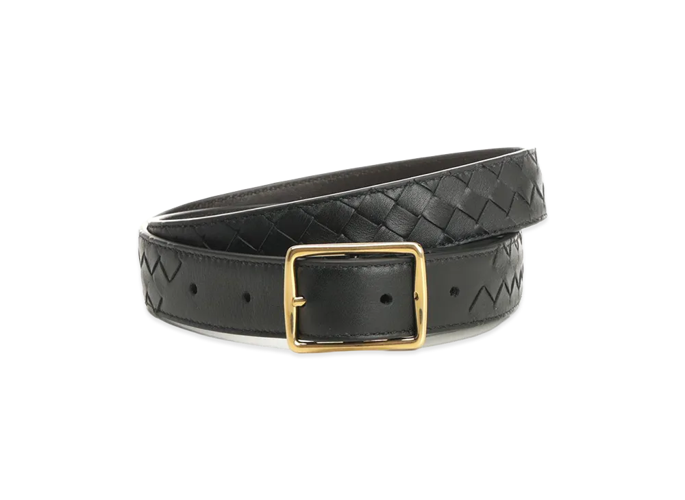 Bottega Veneta Women's Reverso Belt "Black"
