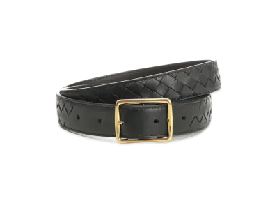 Bottega Veneta Women's Reverso Belt "Black"