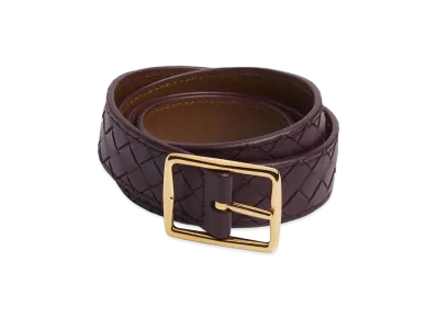 Bottega Veneta Reverso Belt "Dark Barolo/Nocciola"