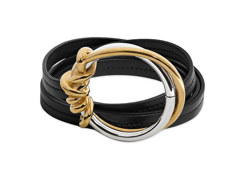 Bottega Veneta Knot Ring Belt "Black"