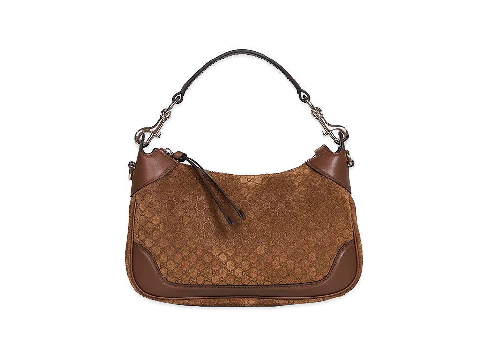 GUCCI Women's Suede Handbag "Camel"