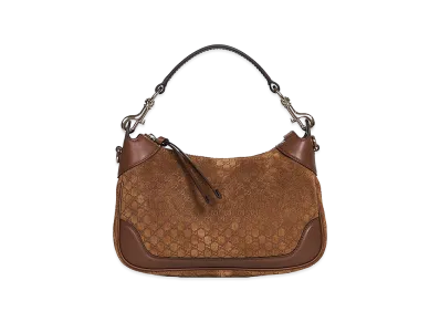 GUCCI Women's Suede Handbag "Camel"