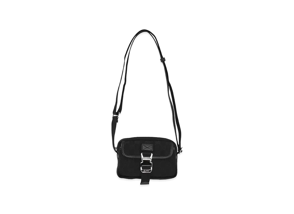 GUCCI Canvas Mini Crossbody Bag "Black"