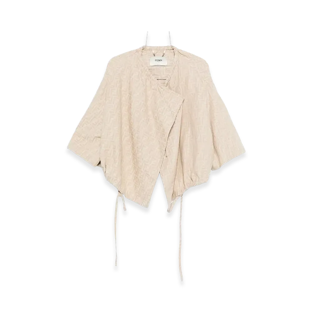 FENDI Women's FF Chambray Jacket "Beige"