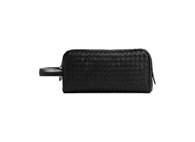 Bottega Veneta Intrecciato Piccolo Travel Pouch "Black"