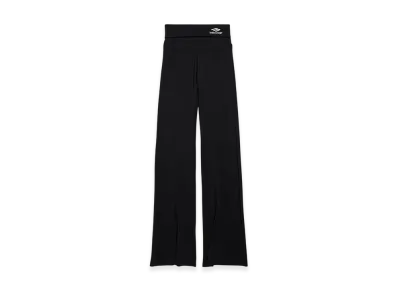 BALENCIAGA 3B Sports Icon Fold-over Leggings "Black"