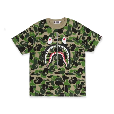A BATHING APE ABC Camo Shark Tee "Green"