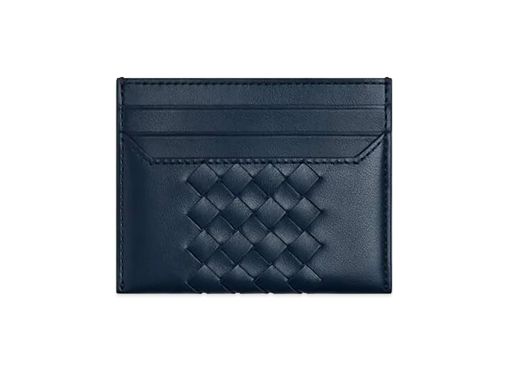 Bottega Veneta Intrecciato Piccolo Card Case "Neptune"