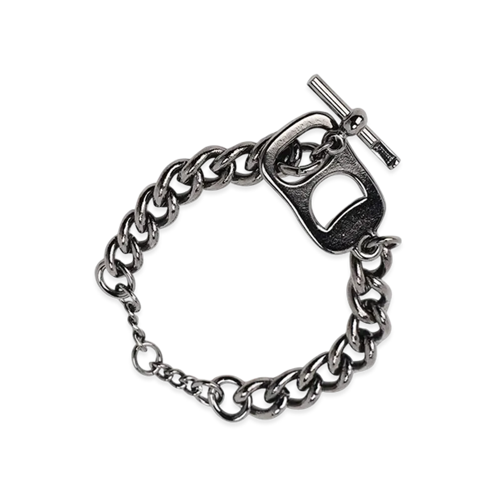 Ground Y Brass Pull Tab Bracelet "Black"