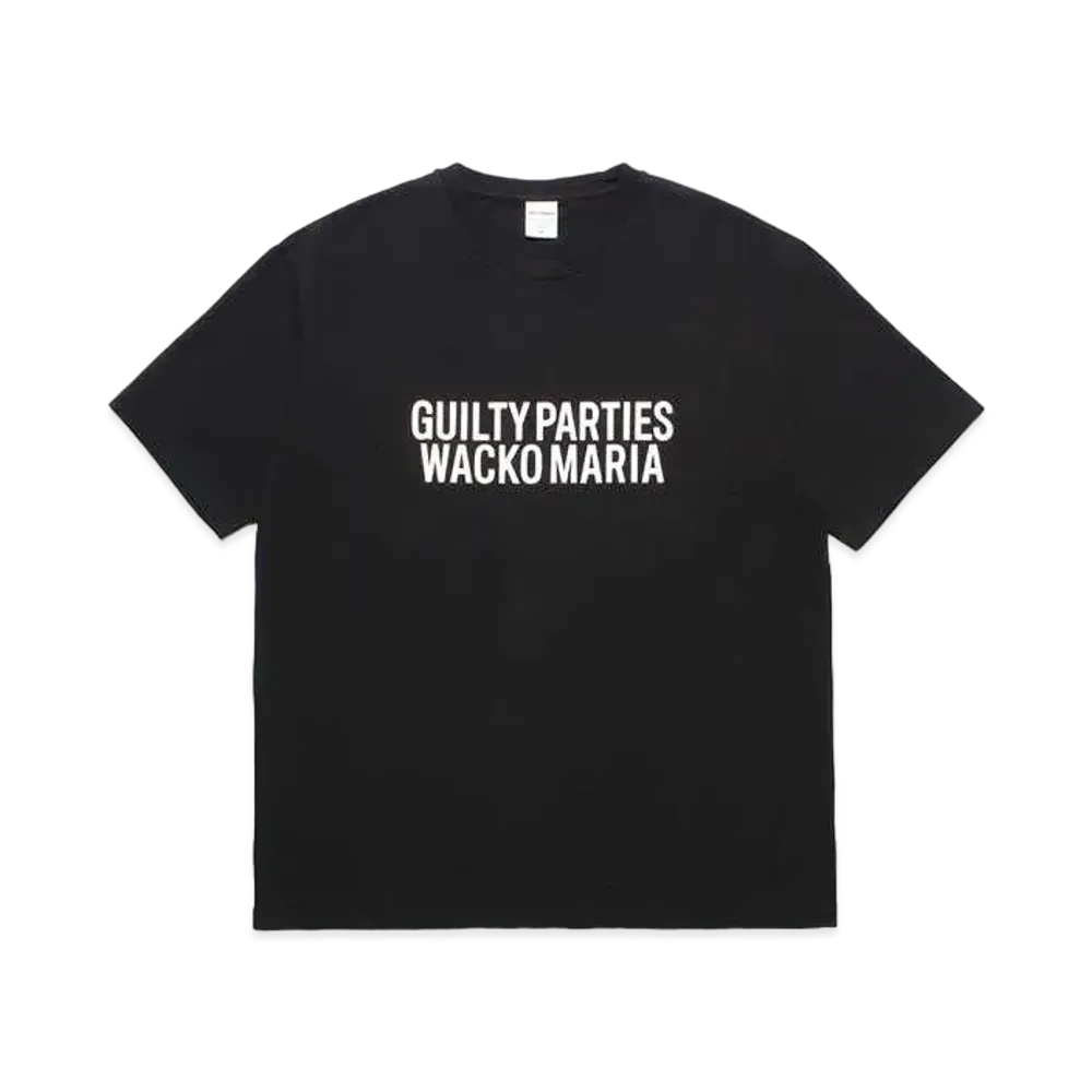 WACKO MARIA Washed Heavy Weight T-Shirt "Black"