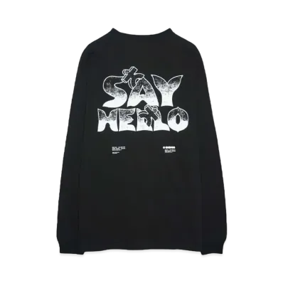 SAYHELLO RIMO L/S Tee "BLACK"
