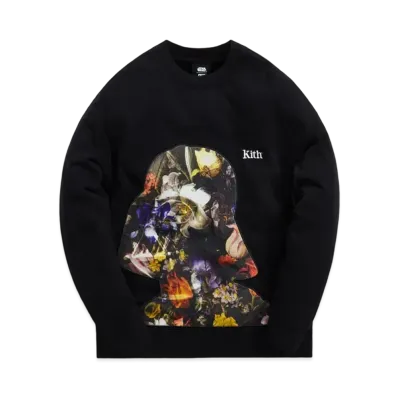 Kith Star Wars Floral Vader Crewneck "Black"