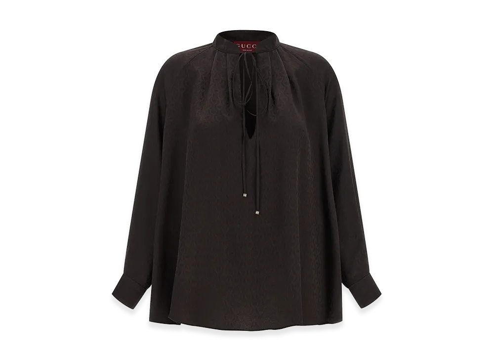 GUCCI Women's 'Morsetto' Shirt "Brown"