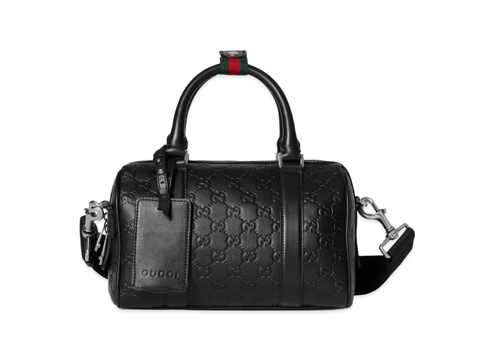 GUCCI Leather Handbag "Black"
