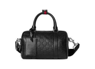 GUCCI Leather Handbag "Black"