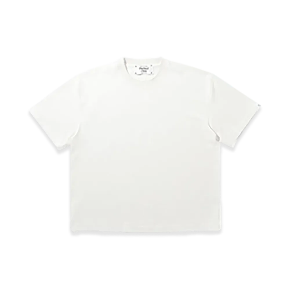 Perfect Ribs Basic Short Sleeve T Shirts "White"
