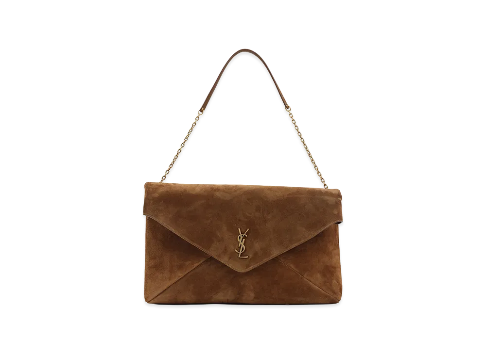 Saint Laurent Women's 'Cassandre' Xxl Clutch "Brown"