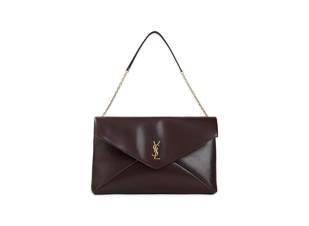 Saint Laurent Women's Envelope Pouch "Bordeaux"