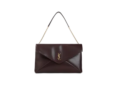 Saint Laurent Women's Envelope Pouch "Bordeaux"
