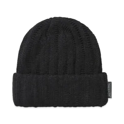 thisisneverthat Low Gauge Ribbed Beanie "Black"