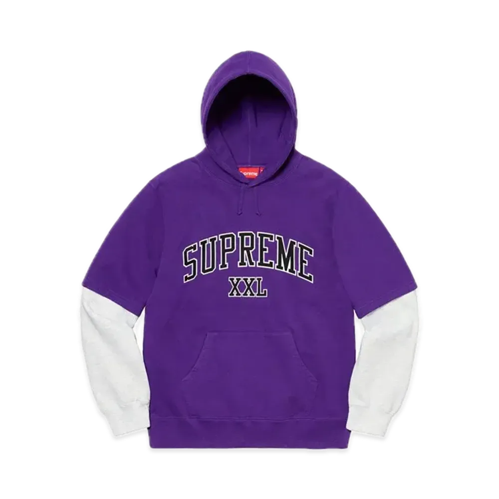 Supreme XXL Hooded Sweatshirt "Purple"