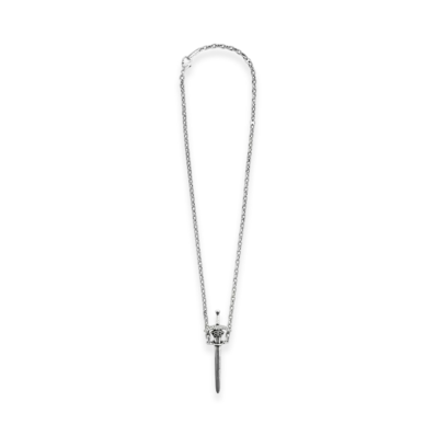 BALENCIAGA Goth Sword Necklace "Silver"