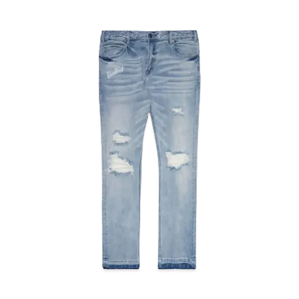 A GOOD BAD INFLUENCE Convertible Skinny Denim Jean "BLUE"