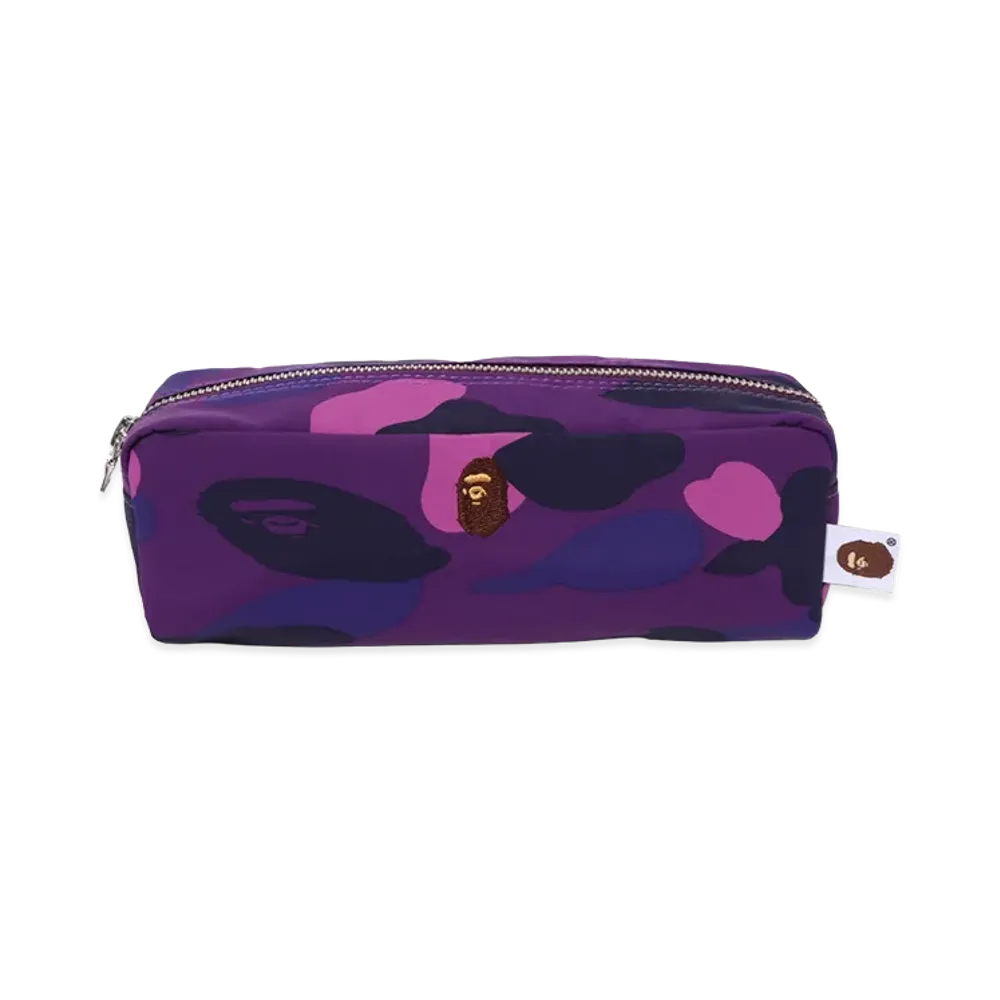 A BATHING APE Color Camo Flight Pouch "Purple"