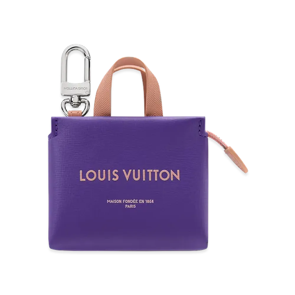Louis Vuitton Bag Charm LV Mini Shopper "Purple"