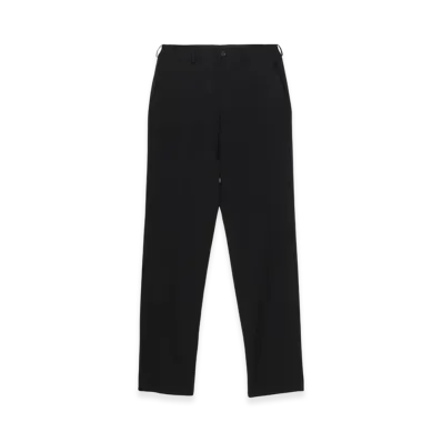 Yohji Yamamoto POUR HOMME Suit Gabardine No-Tuck Pants "Black"