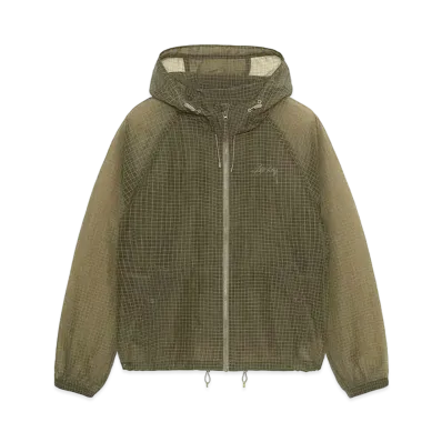 Stussy Beach Shell Transprint Ripstop "Olive" (FA24)