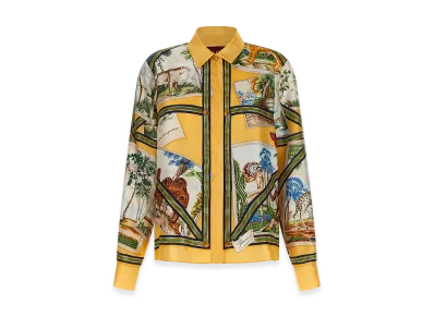 GUCCI Women's Silk Shirt "Multicolor"
