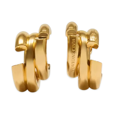 BALENCIAGA Women's Saint Germain Earrings Metal "Gold"
