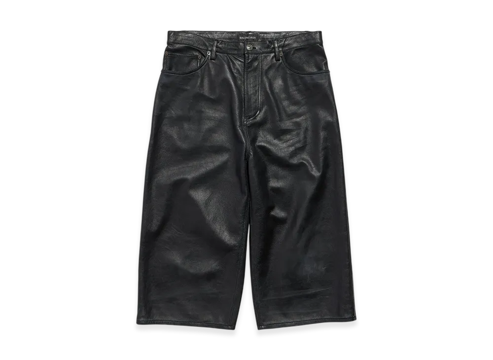BALENCIAGA Cropped Baggy Pants "Black"