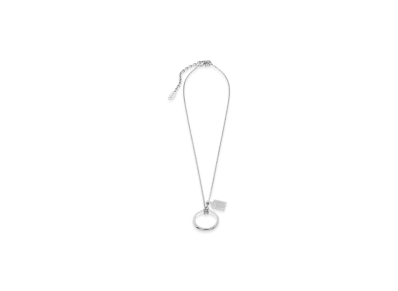 BALENCIAGA Saint-germain Ring Necklace "Shiny Silver"