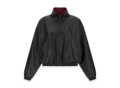 BALENCIAGA Women's Reversible Leather Jacket "Black"