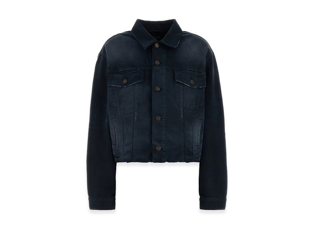 BALENCIAGA Women's Denim Jacket With Old Effect "Blue"